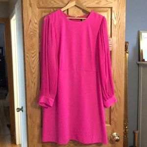 Pleated sleeve A Line dress